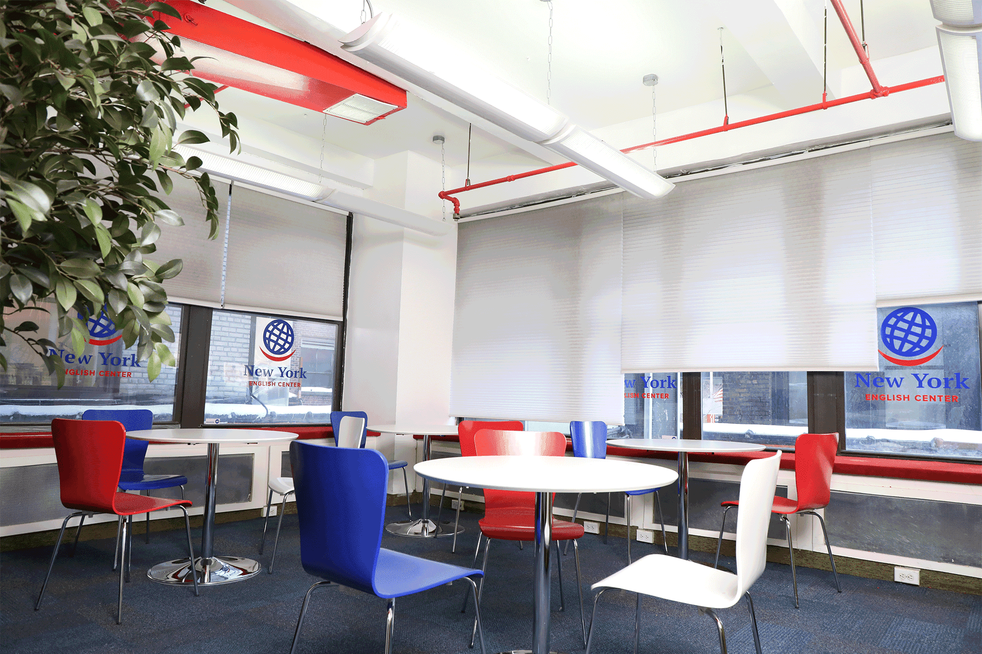 Image of the cafeteria at NYC English center